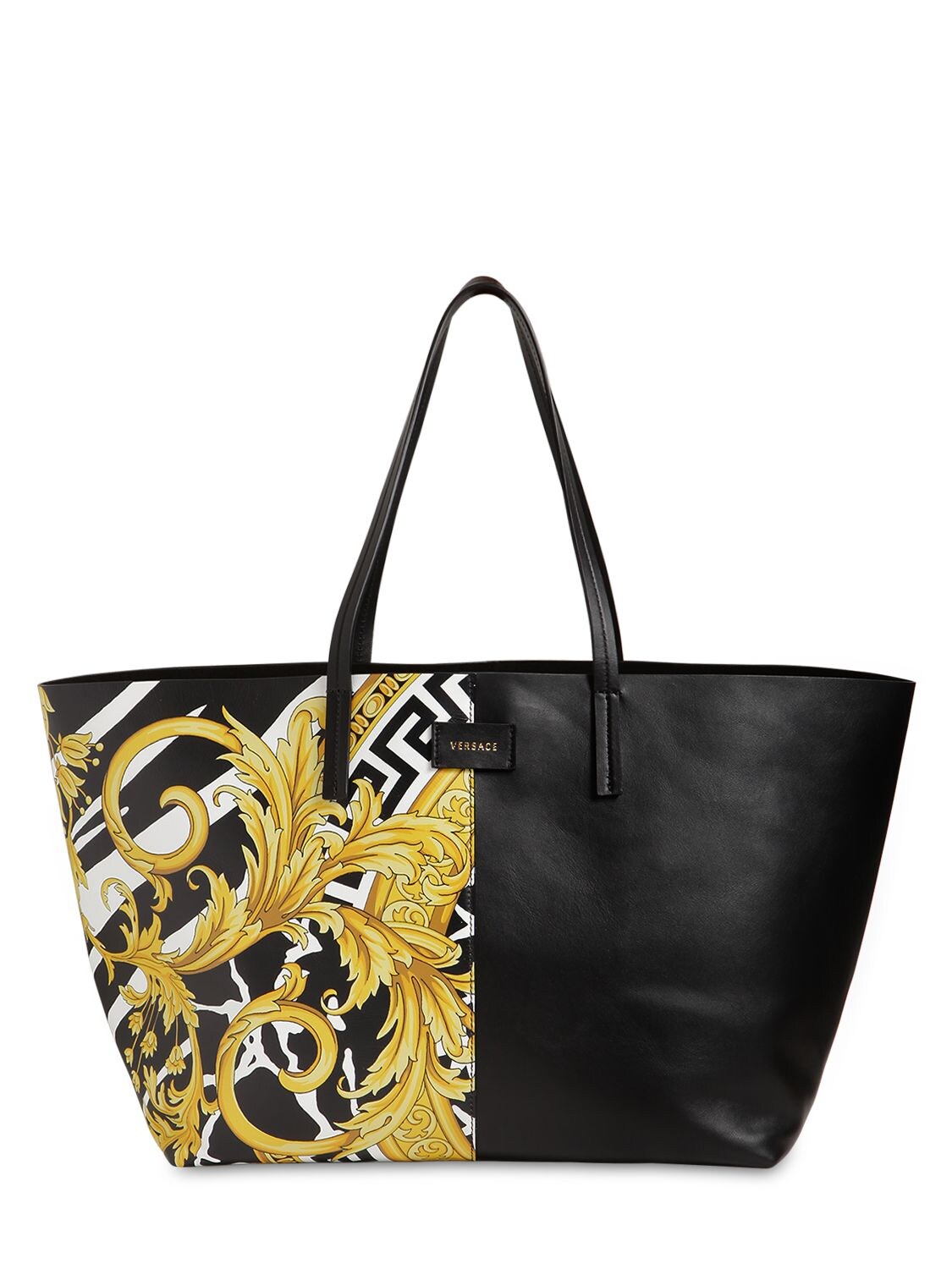 versace leather tote bag