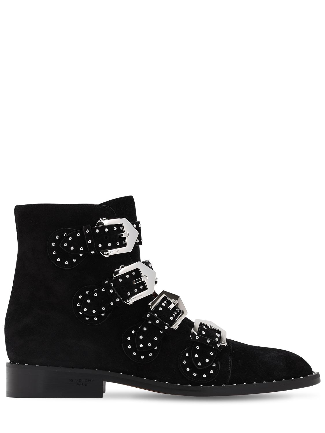 GIVENCHY 20MM STUDDED SUEDE ANKLE BOOTS,70IA8M010-MDAX0