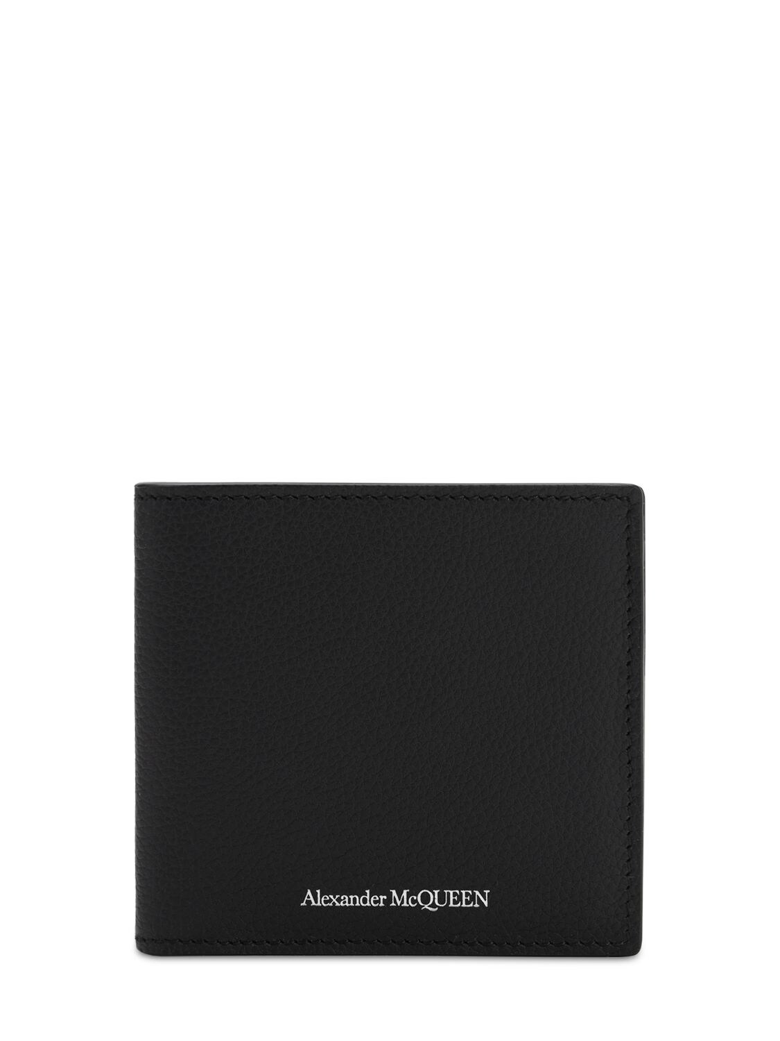 ALEXANDER MCQUEEN LOGO LEATHER BILLFOLD WALLET,70IA9V006-MTAWMA2