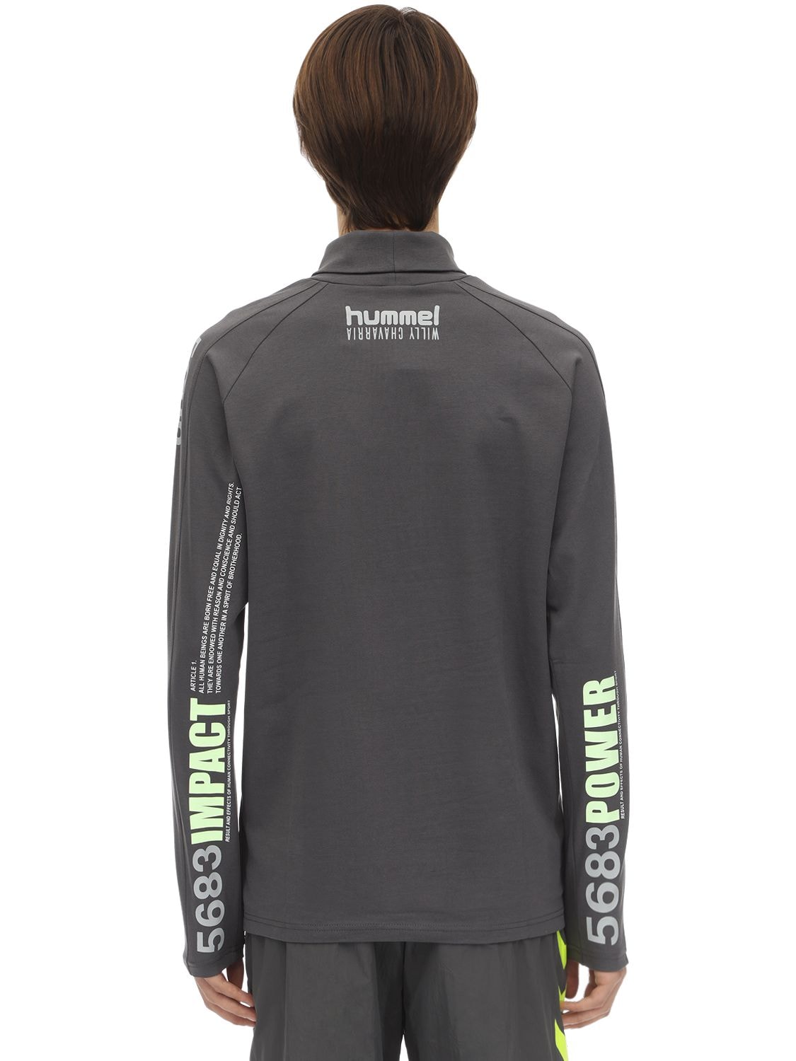 Hummel Willy Chavarria L/s Turtleneck T-shirt In Dark Grey