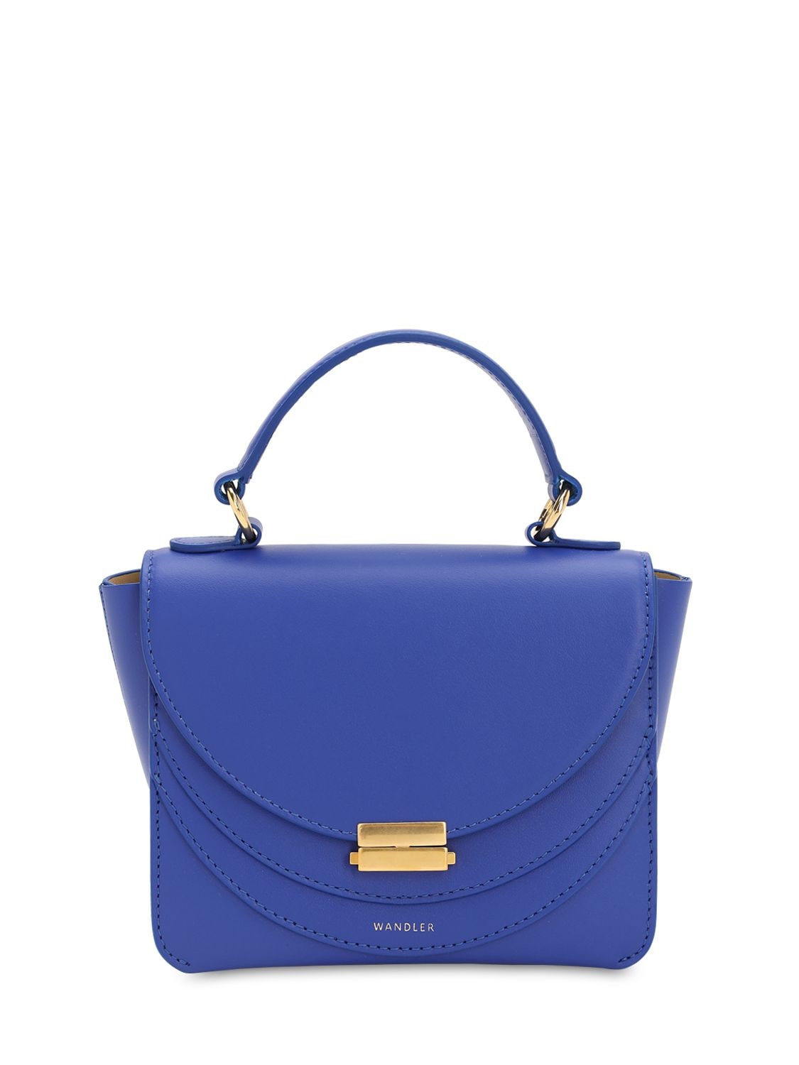 Wandler Mini Luna Smooth Leather Bag In Royal Blue