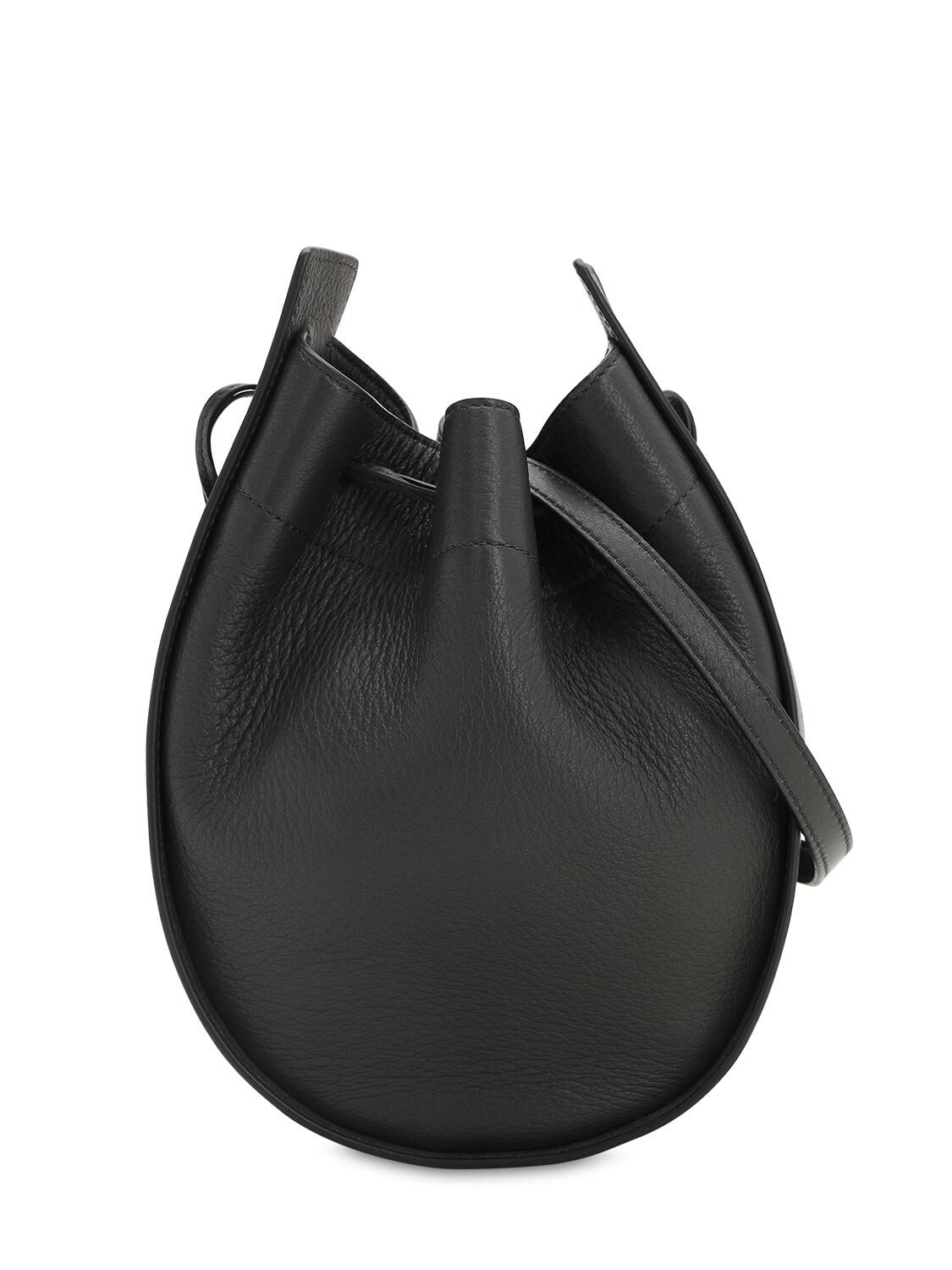 THE ROW DRAWSTRING GRAINED LEATHER POUCH,70IAIC005-SEDQTEQ1