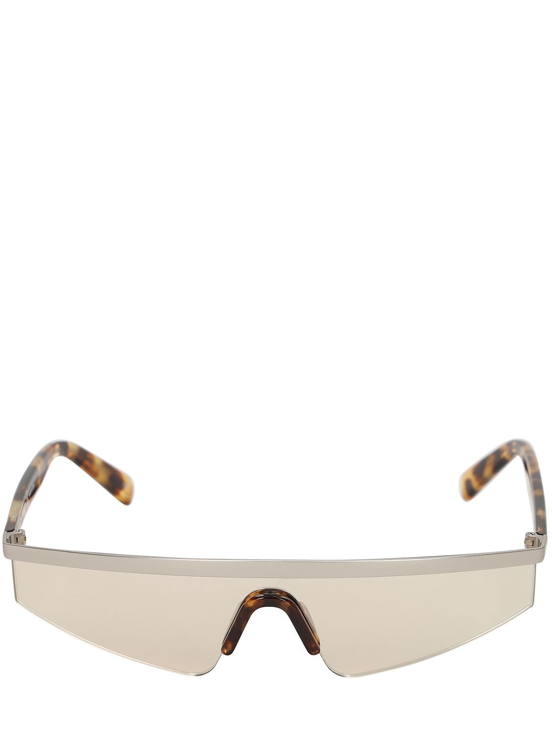 Courrèges The Punk Metal Sunglasses In Silver,grey