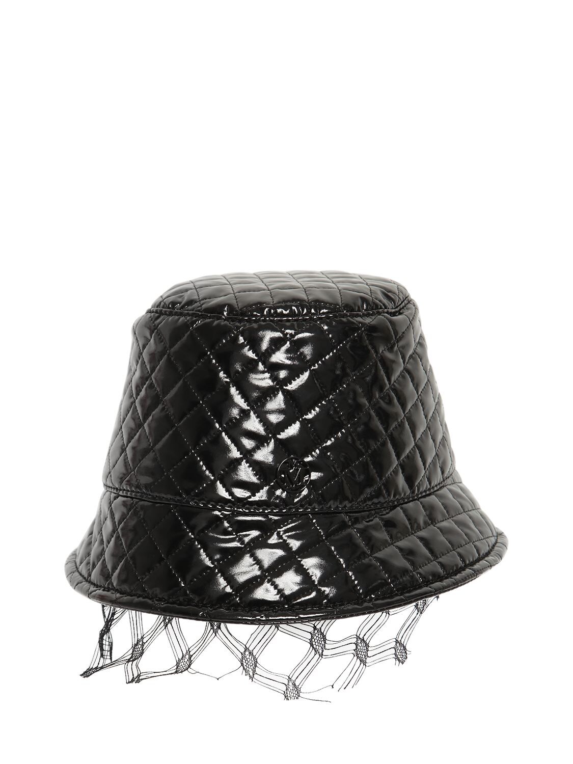 MAISON MICHEL “SOUNA”亮漆绗缝帽子,70IAO4006-QKXBQ0S1