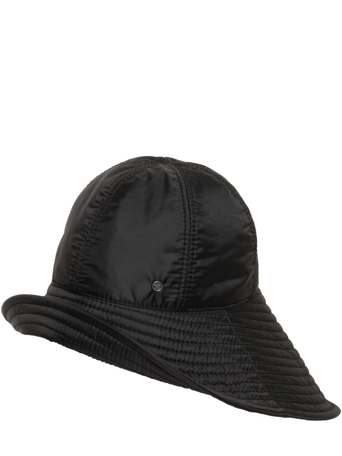 Maison Michel Julienne Bomber Nylon Hat In Black