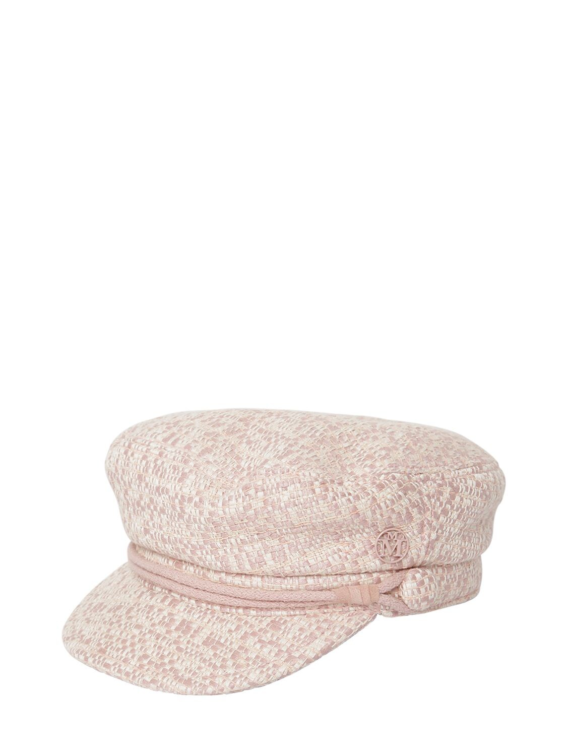 Maison Michel New Abby Acrylic & Silk Tweed Hat In Pink