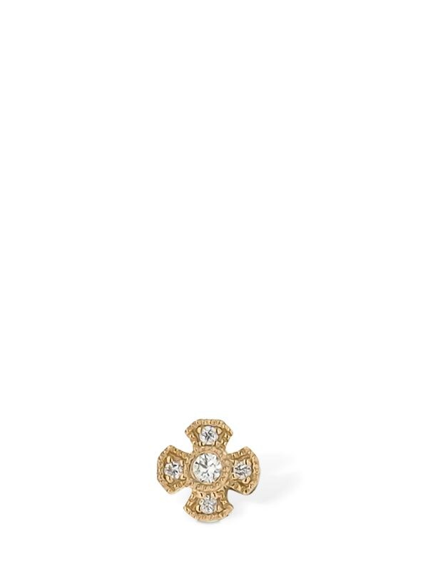 Stone Paris Virgin 18kt Gold & Diamond Mono Earring