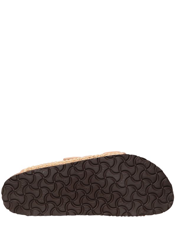 BIRKENSTOCK X IL DOLCE FAR NIENTE 20MM ARIZONA RAFFIA EFFECT SANDALS