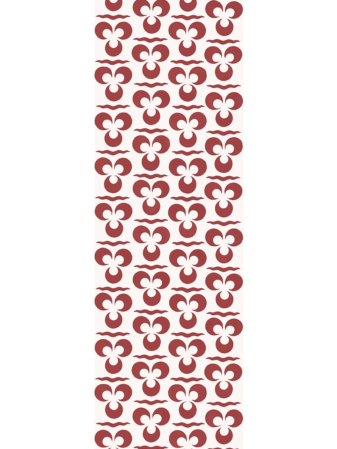 Shop Arjumand's World Tris Bloom Warm Printed Wallpaper In Red,white
