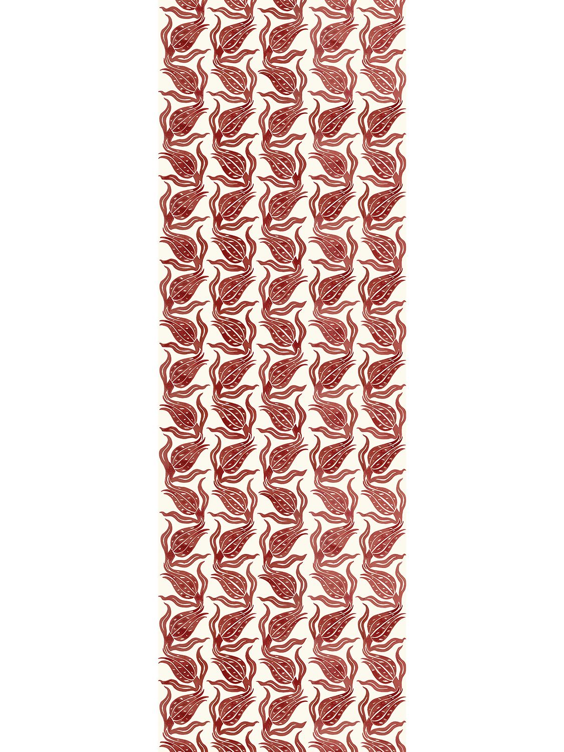 Shop Arjumand's World Tulip Sway Warm Printed Wallpaper In Beige,red