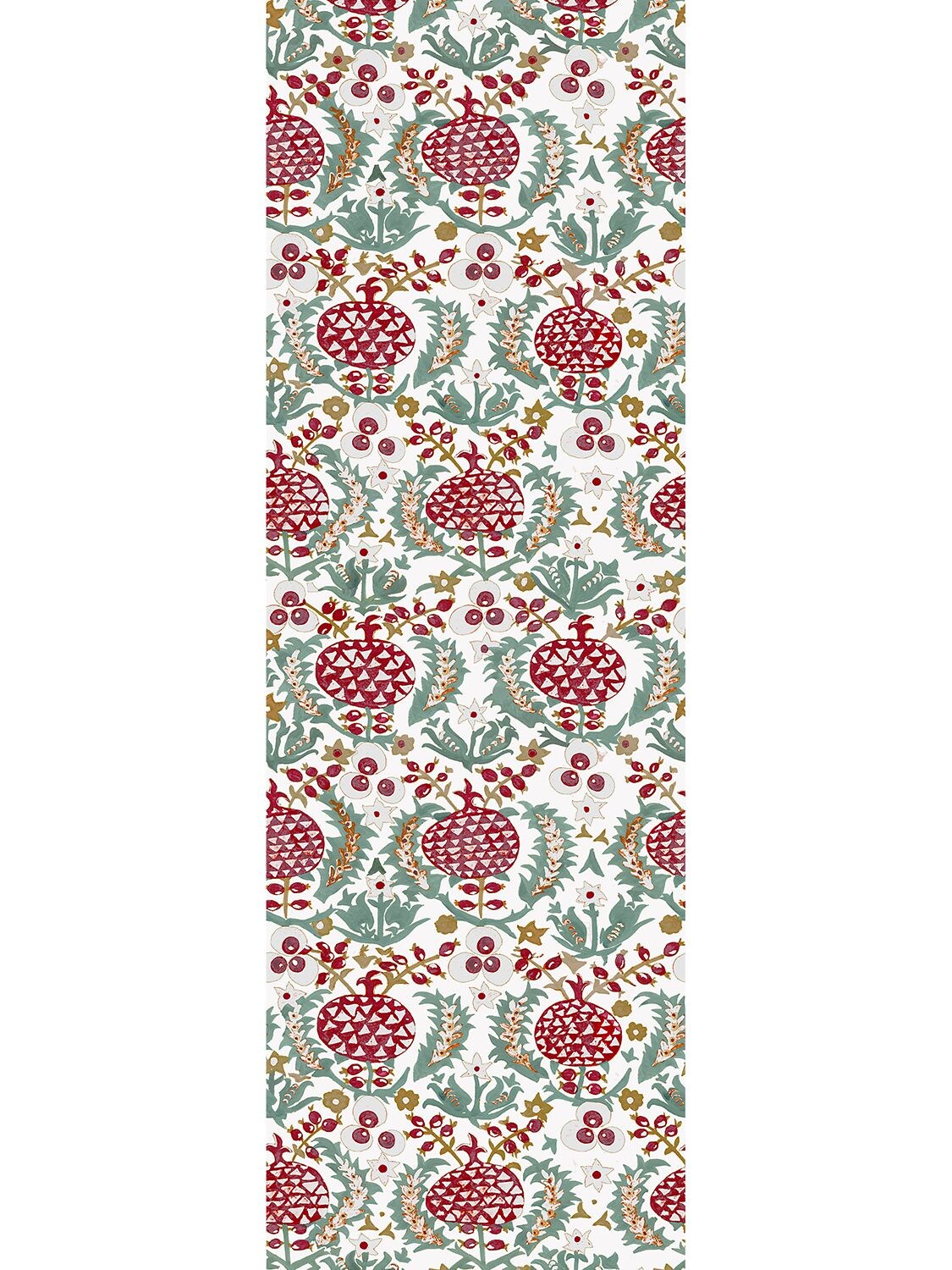 Shop Arjumand's World Pomegranate Warm Printed Wallpaper In Multicolor