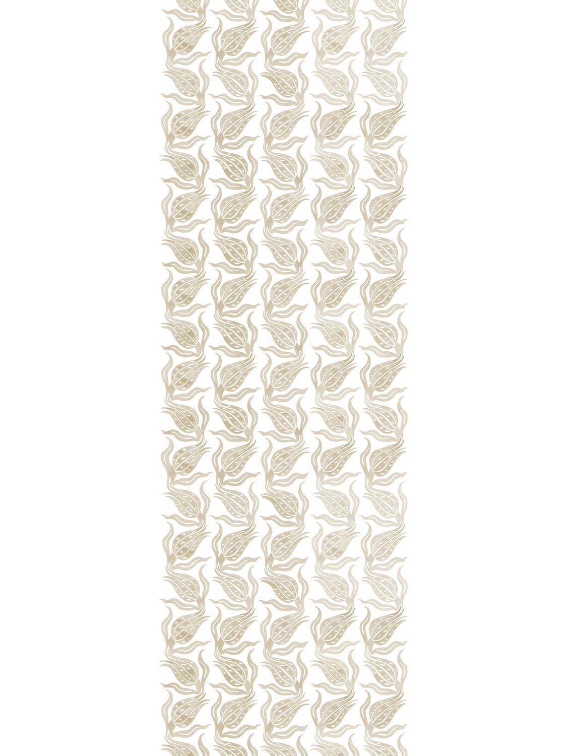Shop Arjumand's World Tulip Sway Neutral Printed Wallpaper In Beige,white