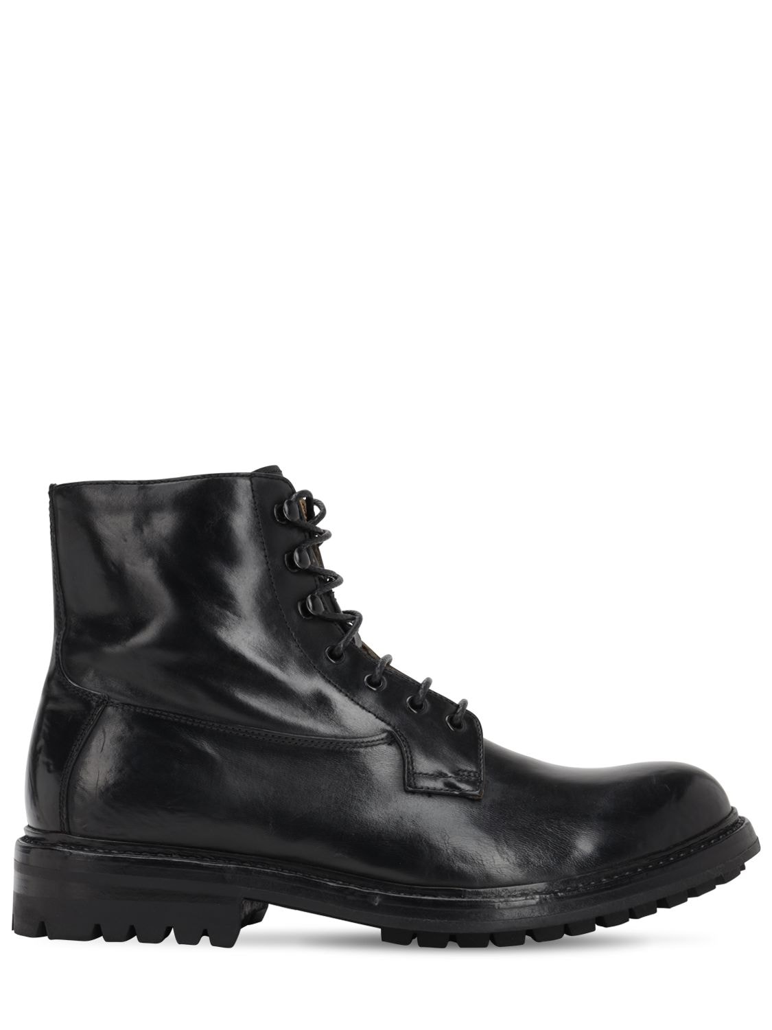 OFFICINE CREATIVE EXETER LEATHER LACE-UP BOOTS,70ID0A004-MDA00