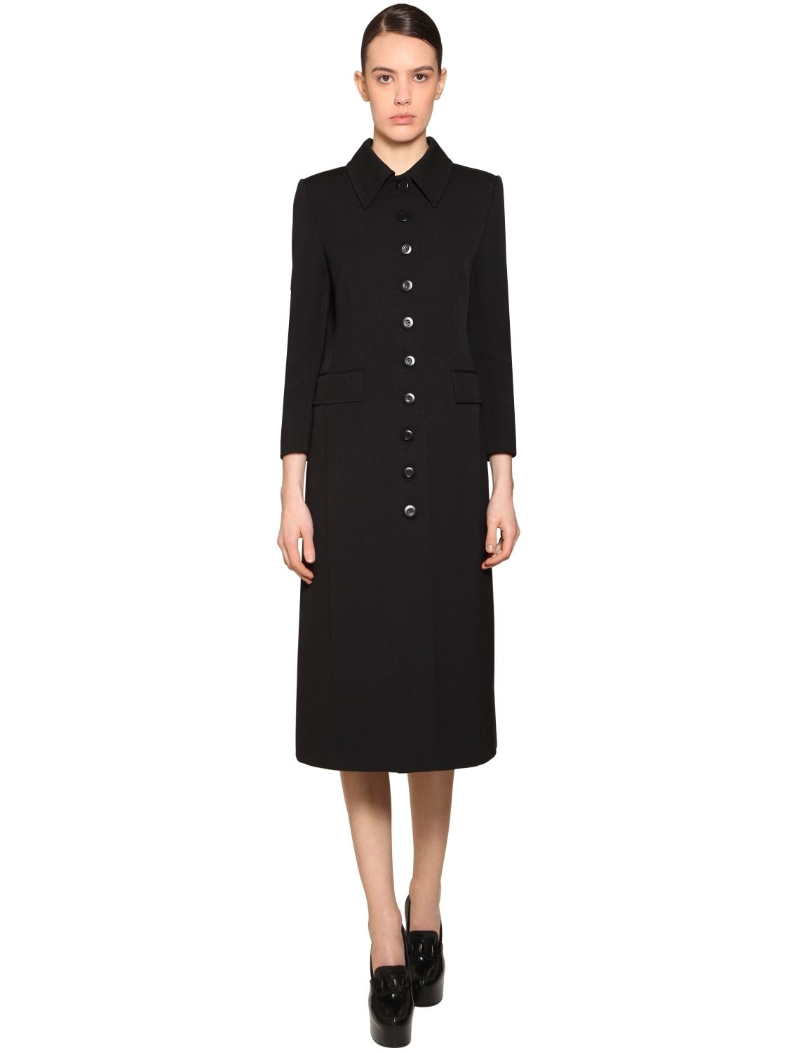 GIVENCHY WOOL DRILL FITTED COAT,70ID19004-MDAX0