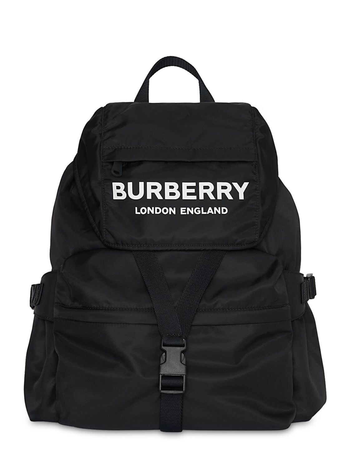 BURBERRY 大号“WILFIN”LOGO印花尼龙双肩包,70ID1H028-QTEXODK1