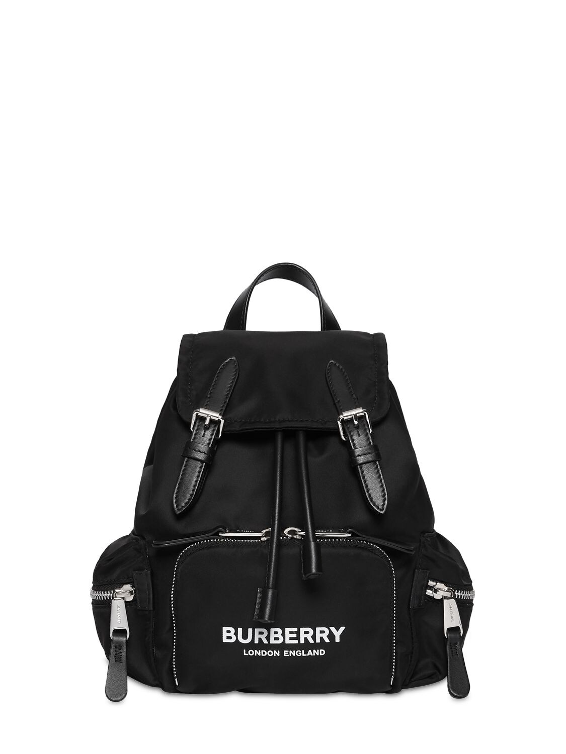 Burberry Small Nylon Backpack In Black