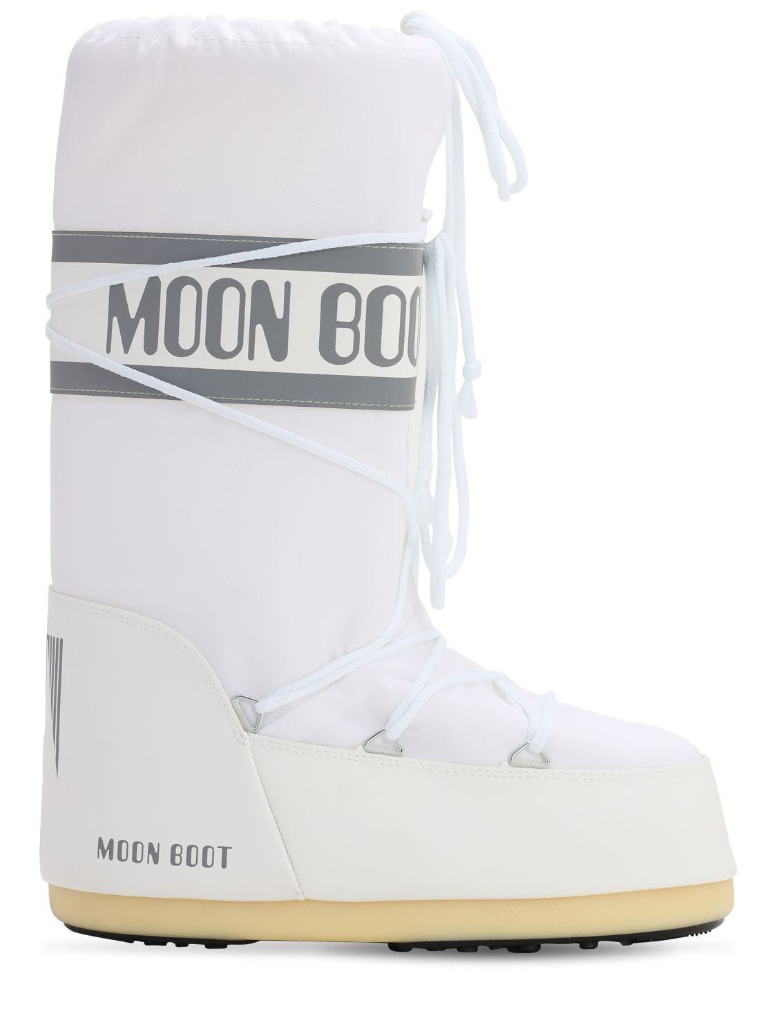 Moon Boot Logo Waterproof Nylon S In White