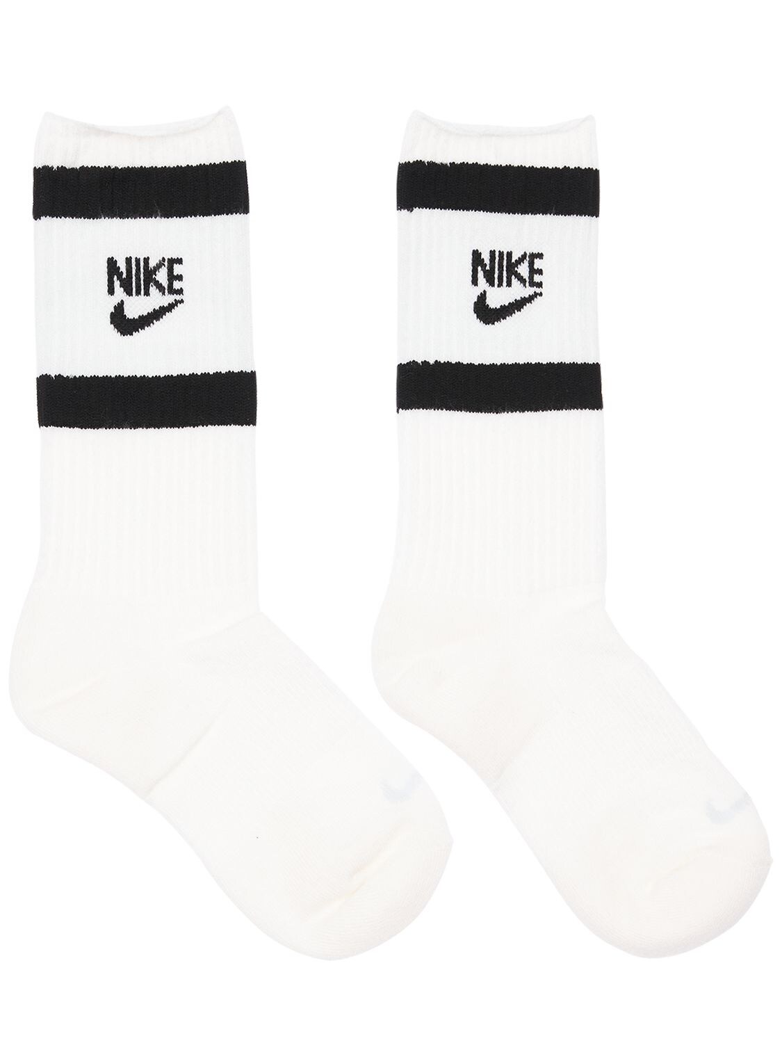 Nike Pack Of 2 Heritage Crew Socks In White,black