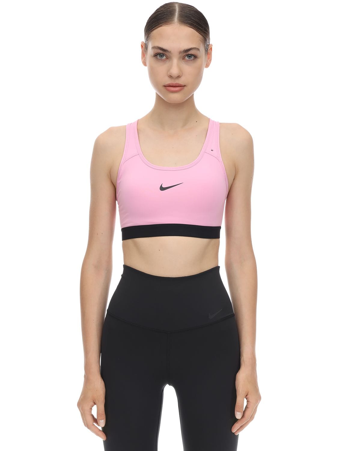 Nike Classic Padded Sports Bra In Pink