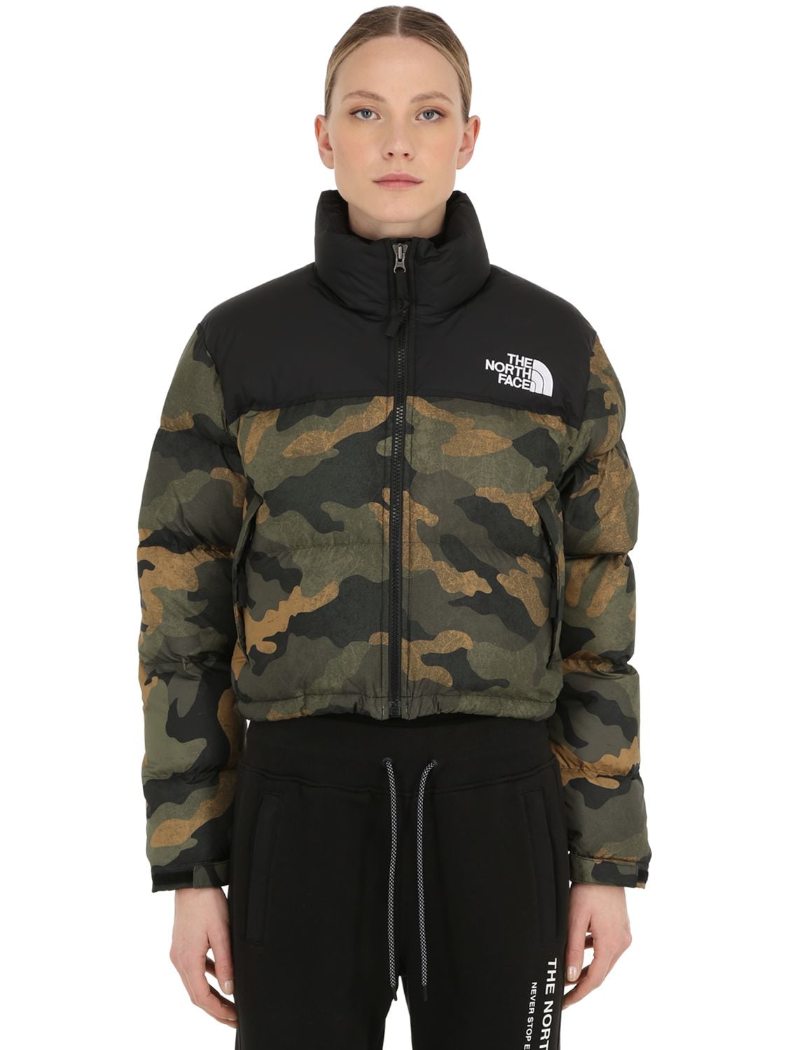 the north face camo jacket womens