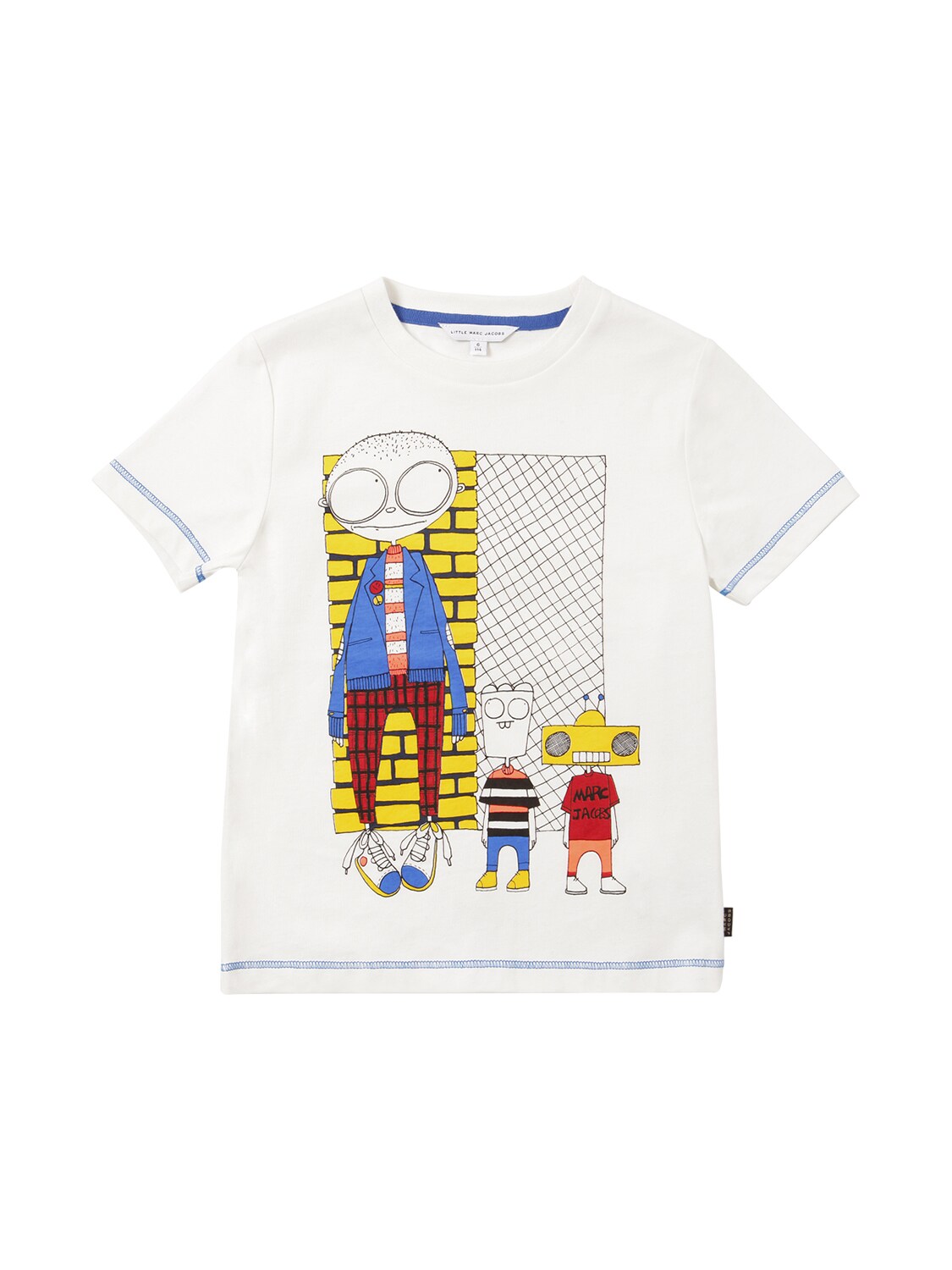 LITTLE MARC JACOBS PRINTED COTTON JERSEY T-SHIRT,70IFGE034-MTE30