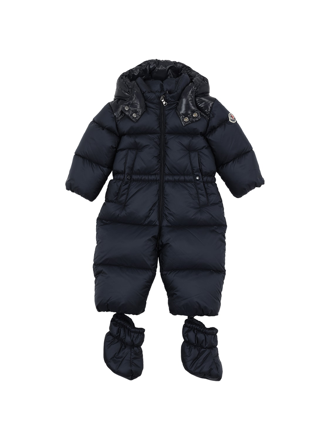 Pervance Quilted Down Snowsuit In Navy 