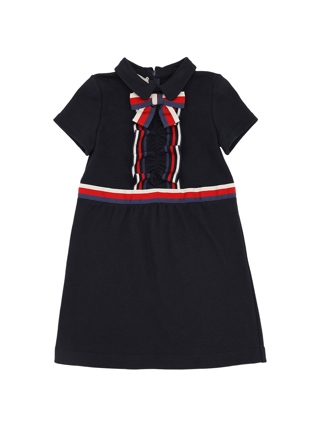 GUCCI COTTON jumper DRESS W/ BOW DETAIL,70IFH7020-NDGYMW2