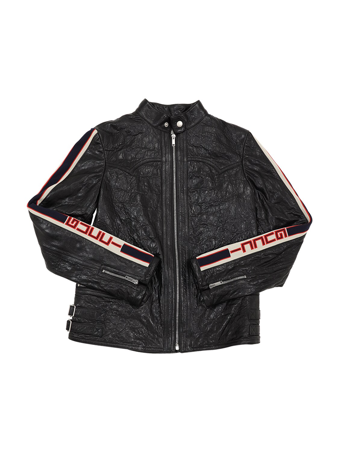 gucci kids leather jacket