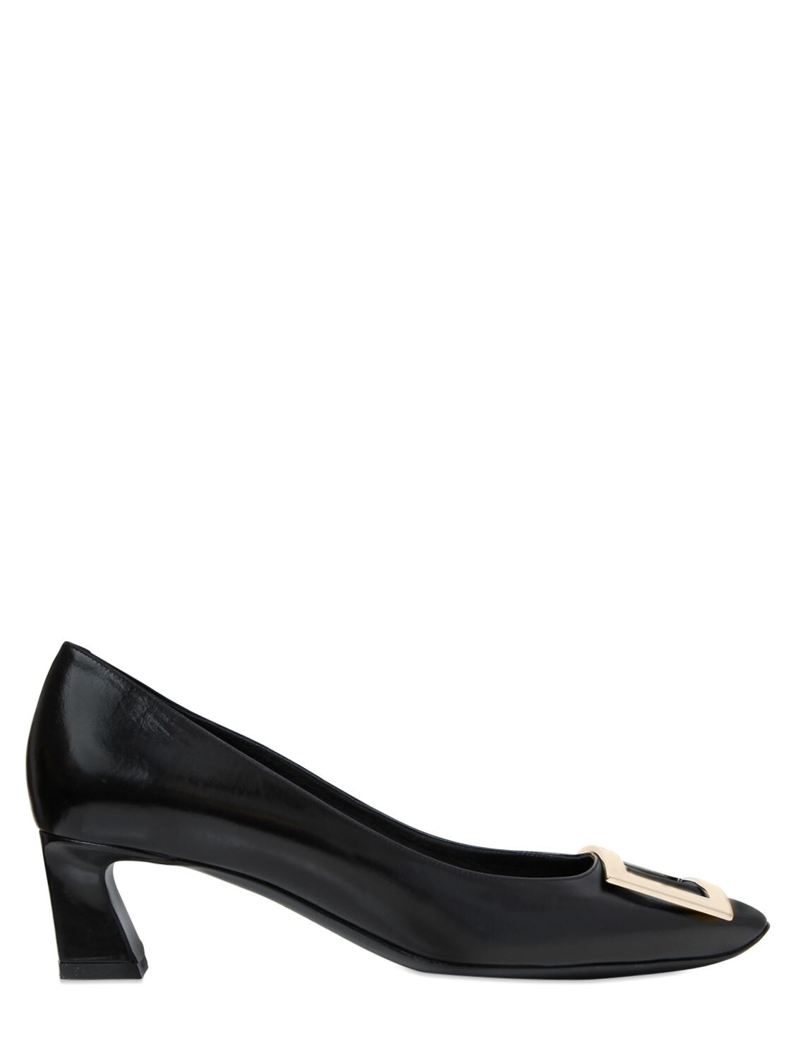 Roger Vivier Belle Vivier Buckled Patent-leather Pumps In Black | ModeSens