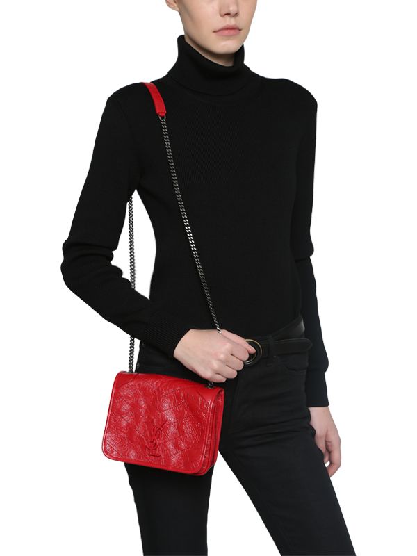 Niki Vintage レザー チェーンウォレットバッグ