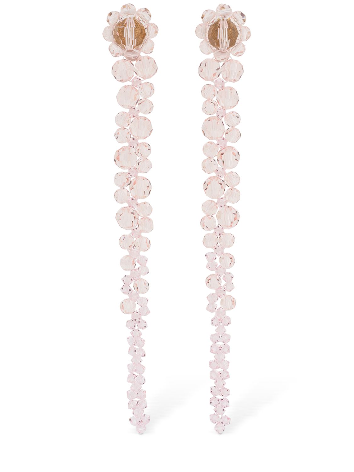 Simone Rocha Ball Teardrop Earrings In Pink