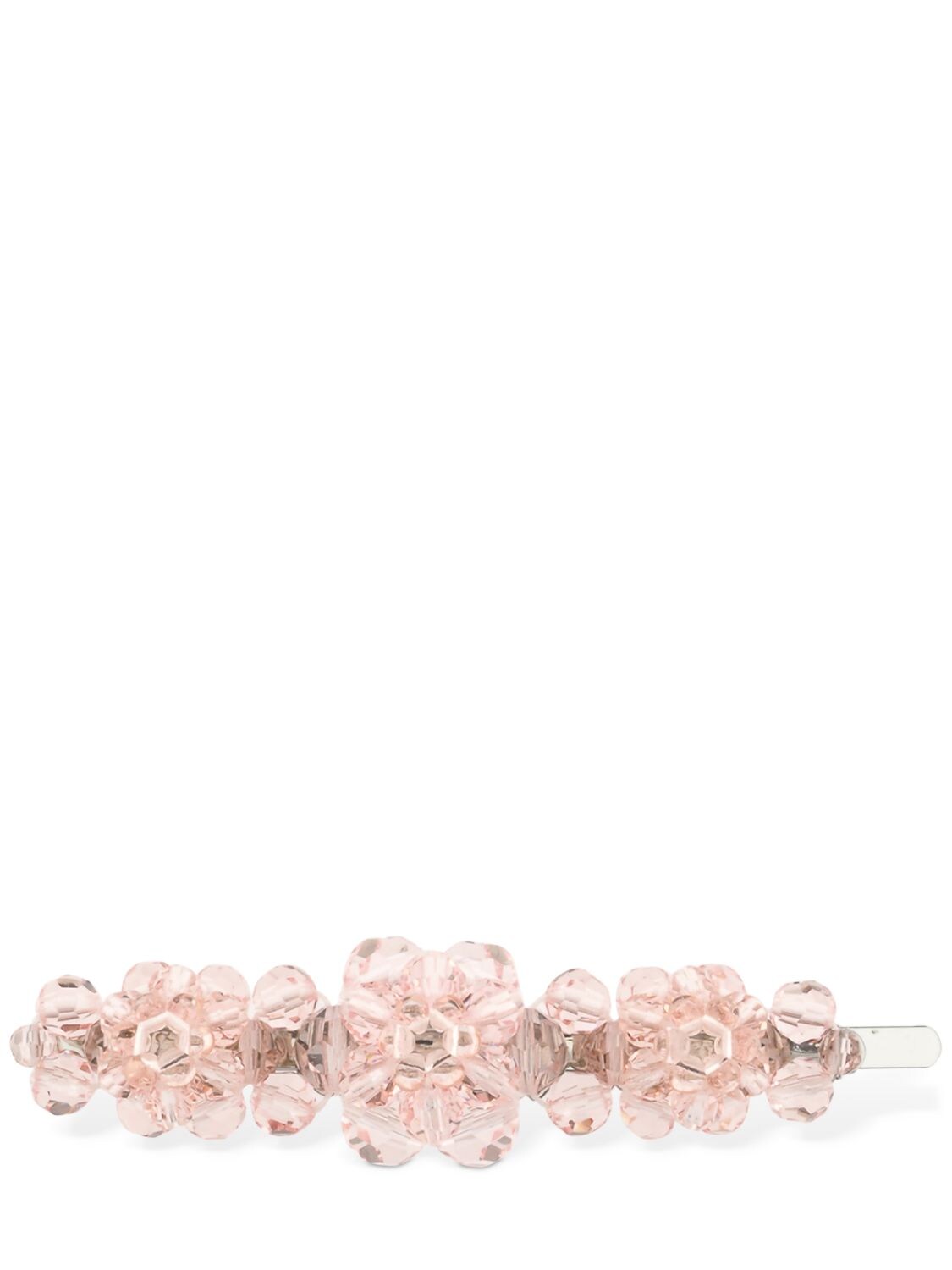 Simone Rocha Chunky Flower Hair Clip In Pink