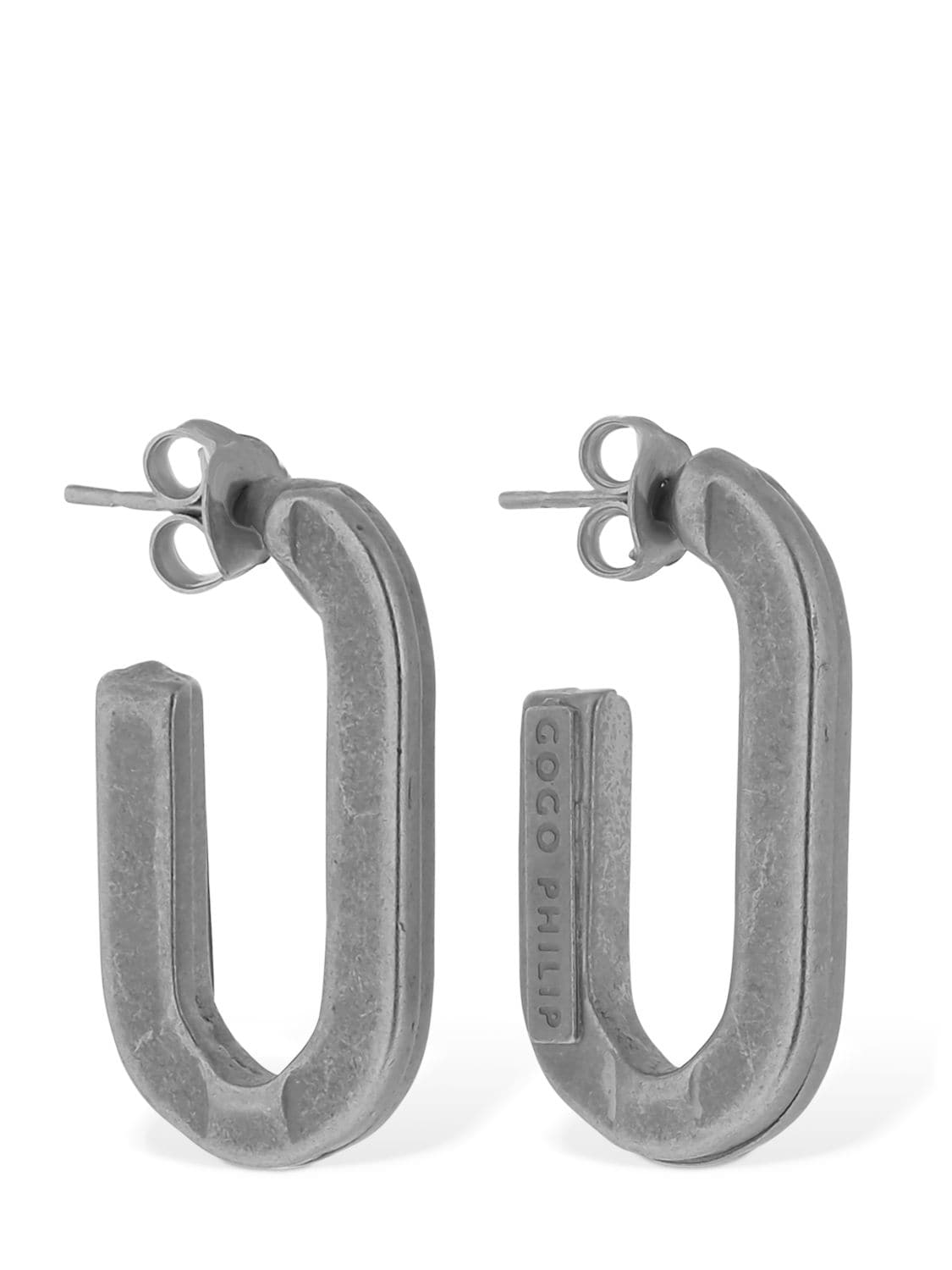 Gogo Philip Studio Ghost Earrings In Silver Matte