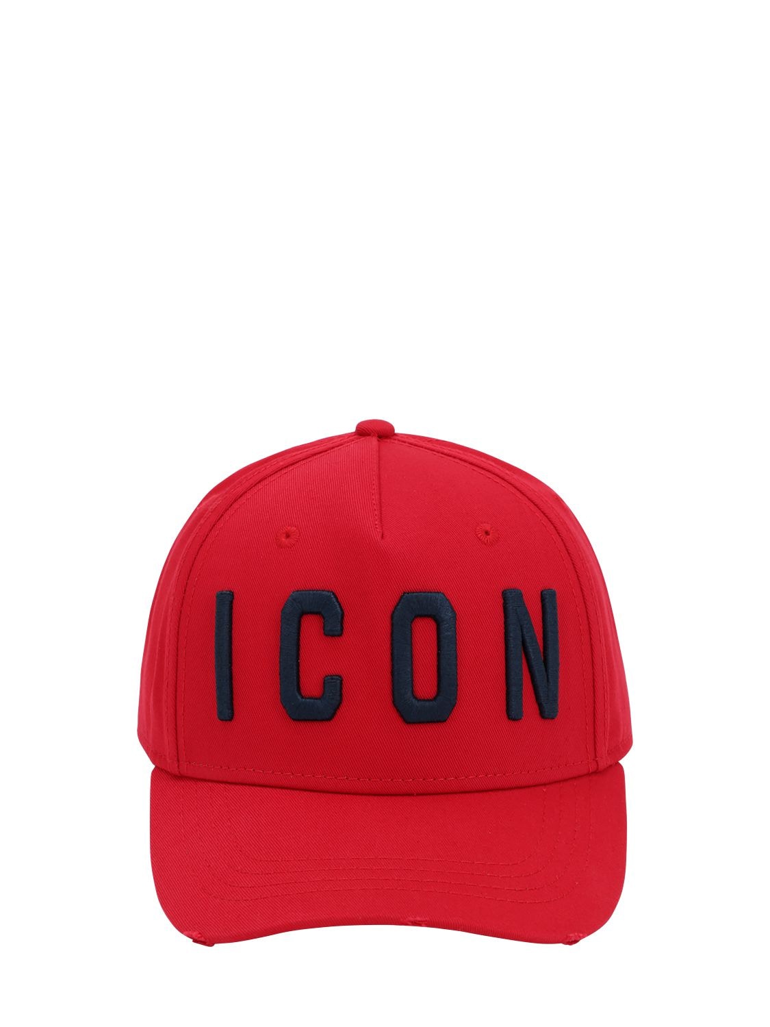 DSQUARED2 ICON COTTON CANVAS BASEBALL HAT,67IG7F004-TTE3NJY1