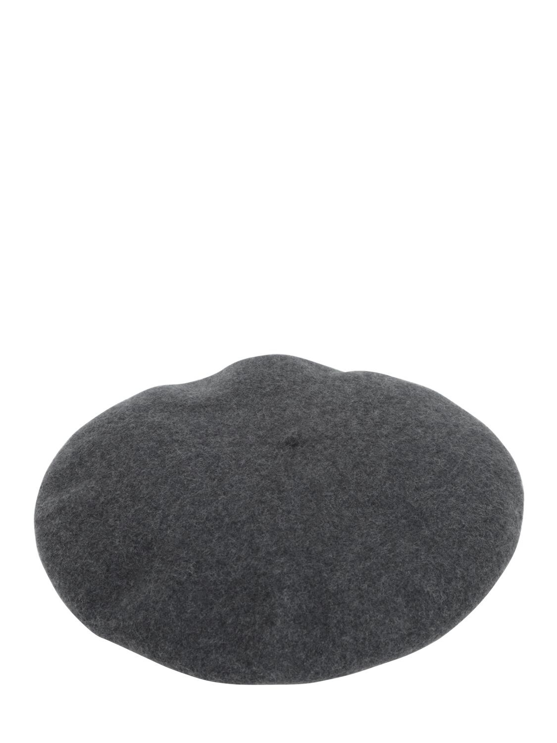 Borsalino Wool Basco Hat In Dark Grey
