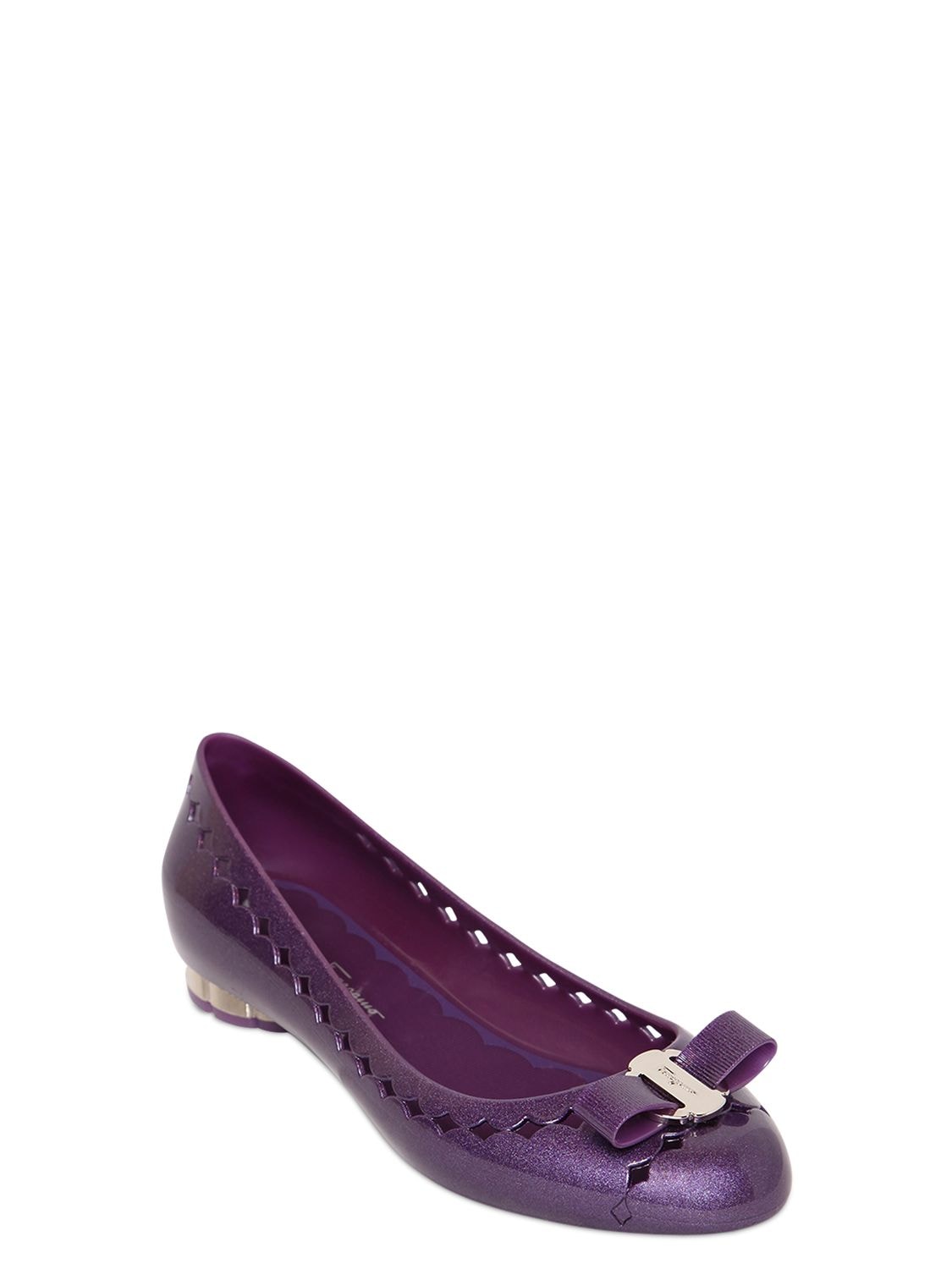salvatore ferragamo jelly 1 ballerina flats