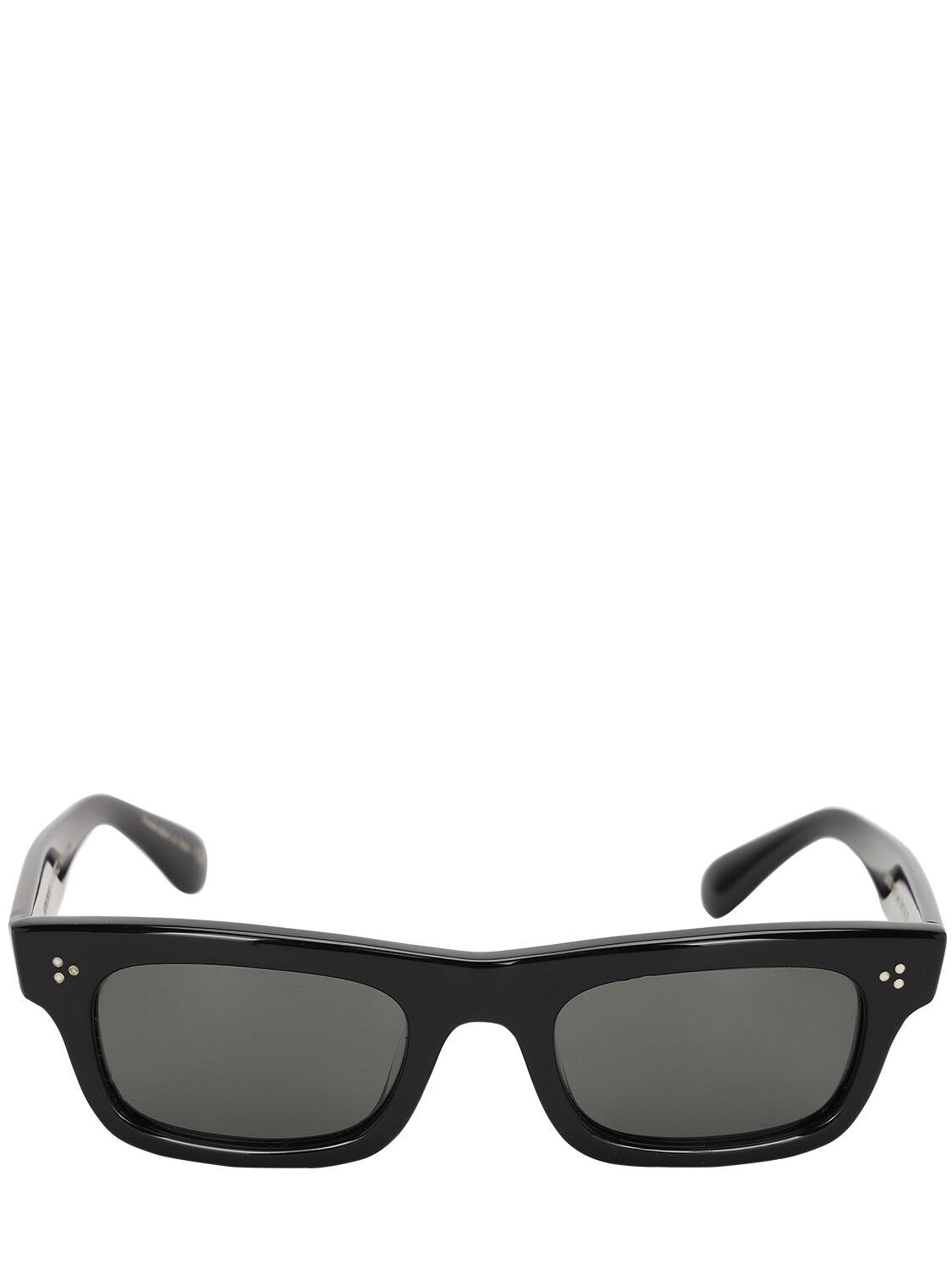 Oliver Peoples Jaye Square Bolded Acetate Sunglasses In Black | ModeSens