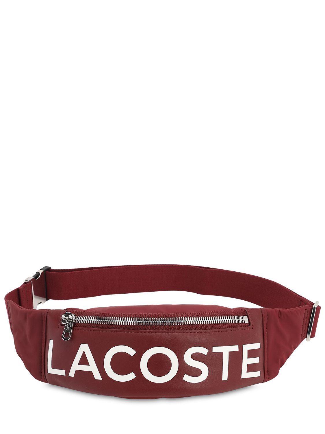 red lacoste belt