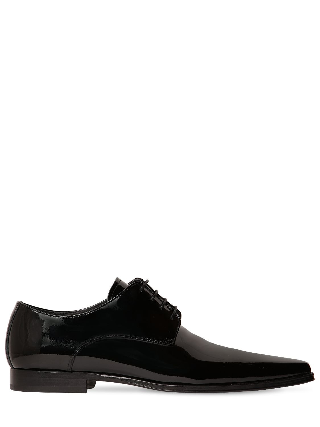 patent leather lace up shoes