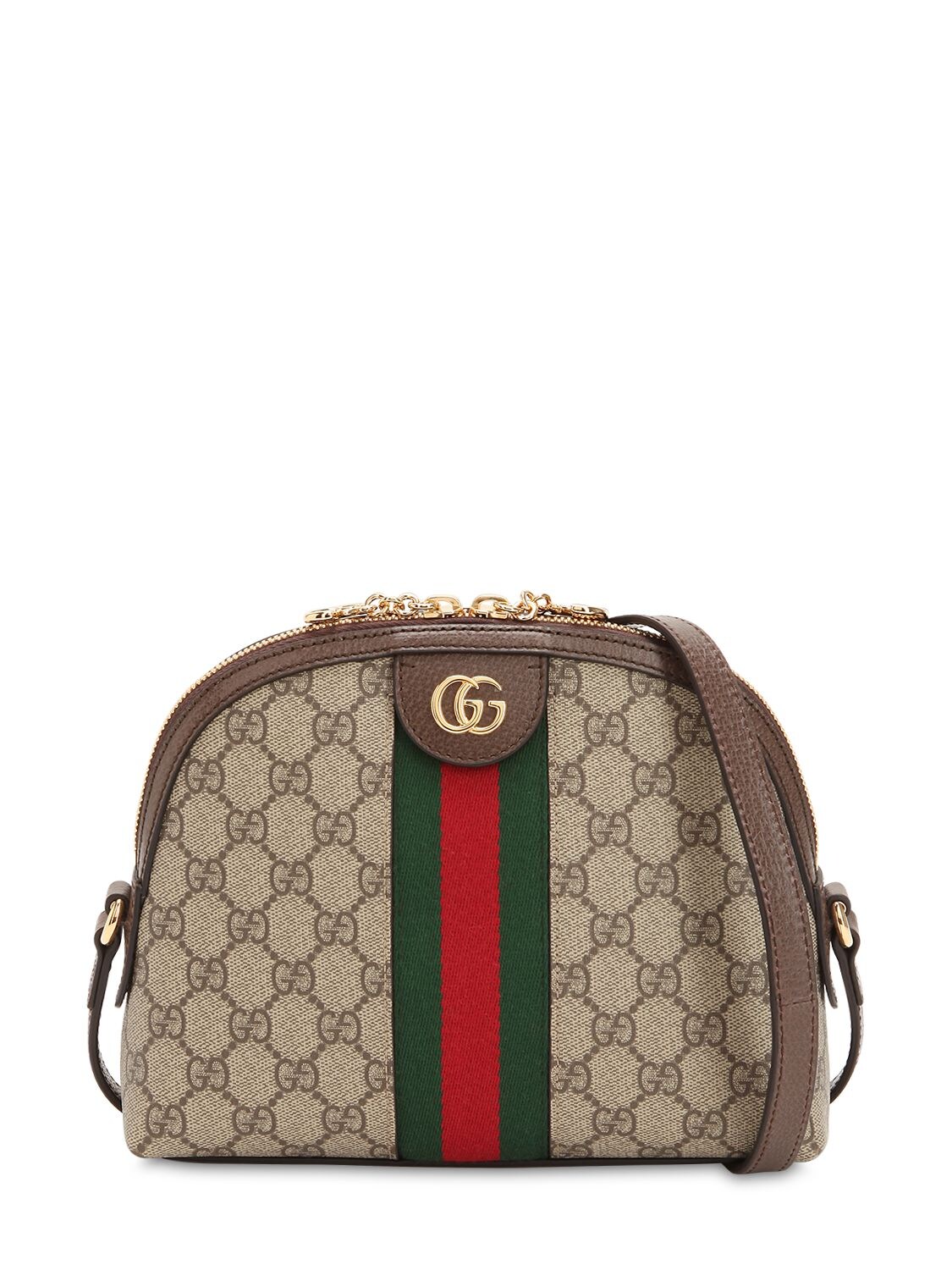 Gucci Ophidia Gg Supreme Shoulder Bag In Brown
