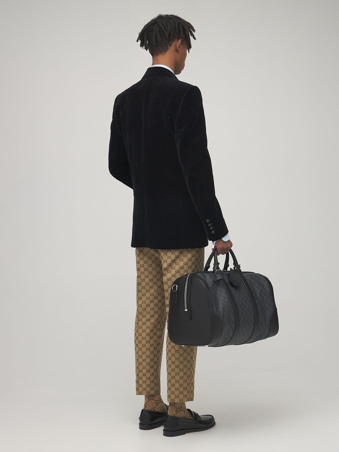 gucci canvas jogging pants