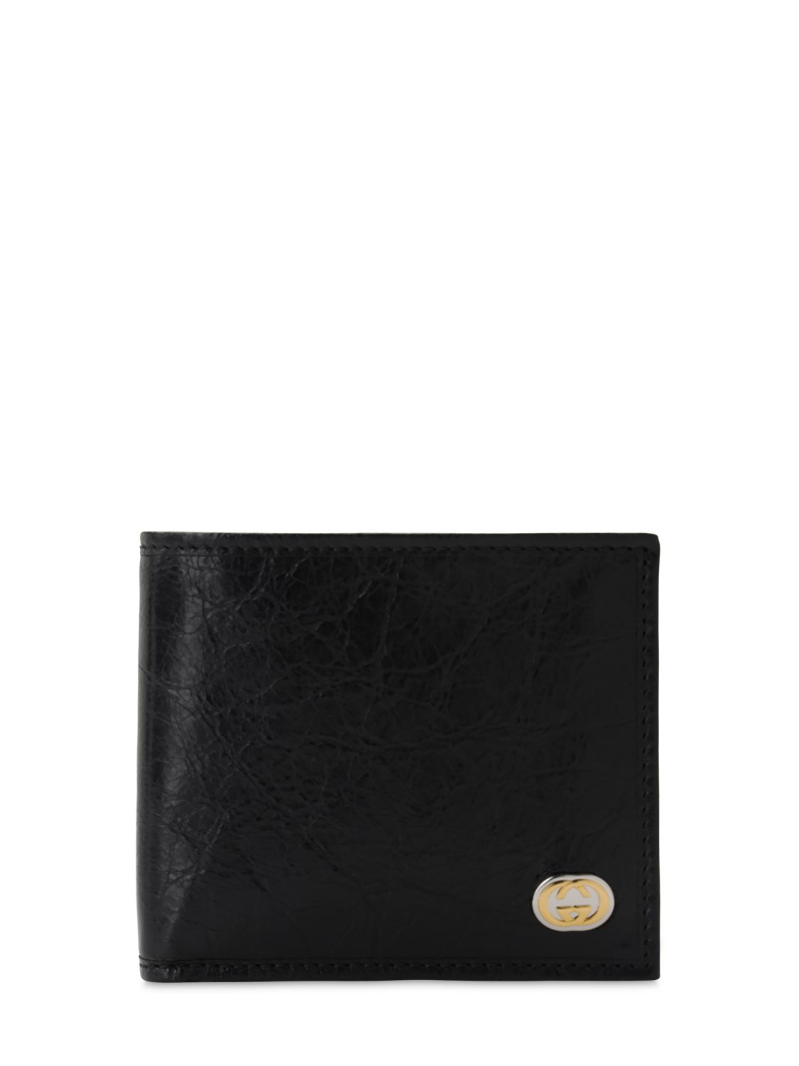 gucci mens trifold leather wallet