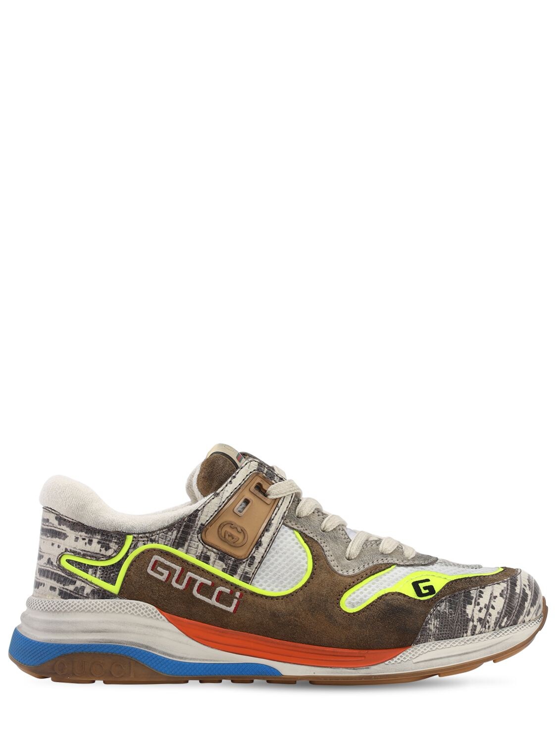 GUCCI ULTRAPACE MESH & LEATHER trainers,70IH0W003-OTU3NQ2