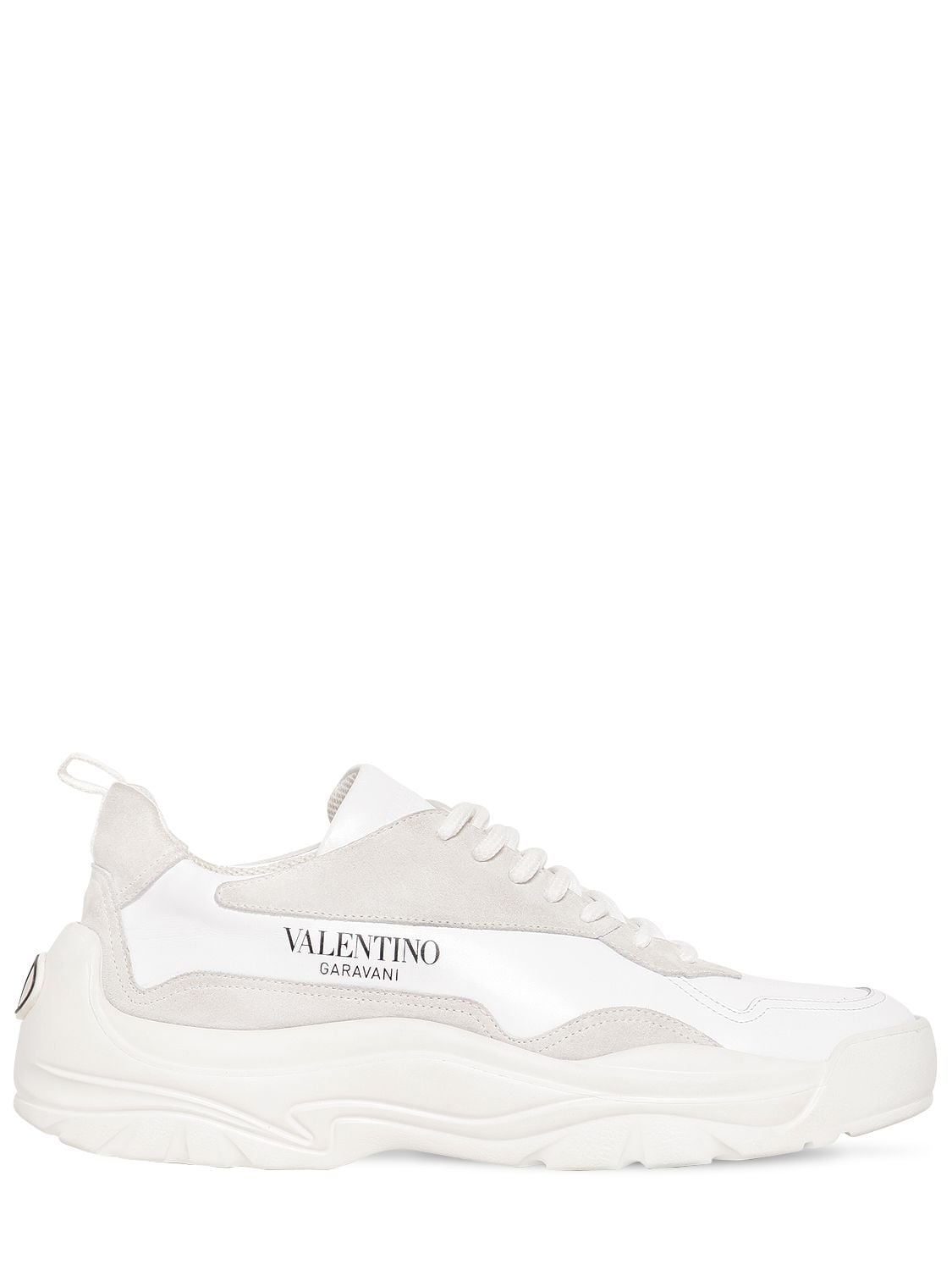 valentino bansi leather trainers