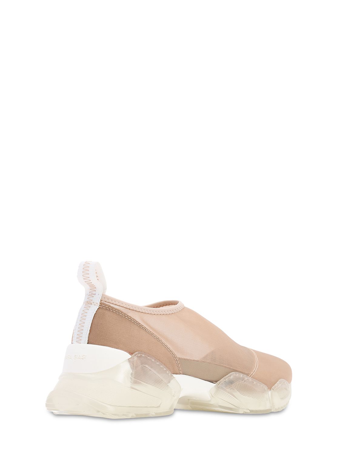CHIARA BIASI 30MM BIANCA MESH SNEAKERS