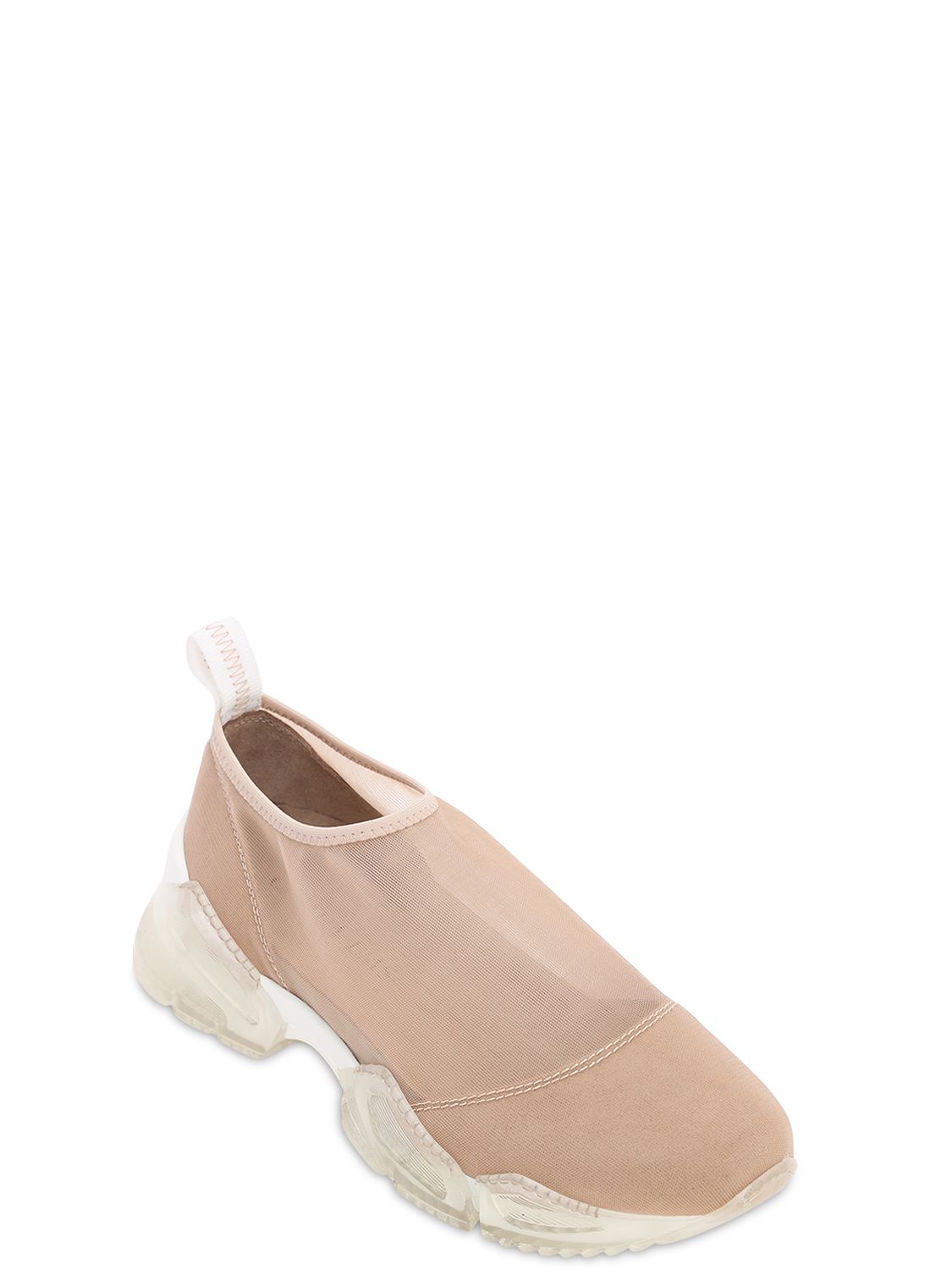 CHIARA BIASI 30MM BIANCA MESH SNEAKERS