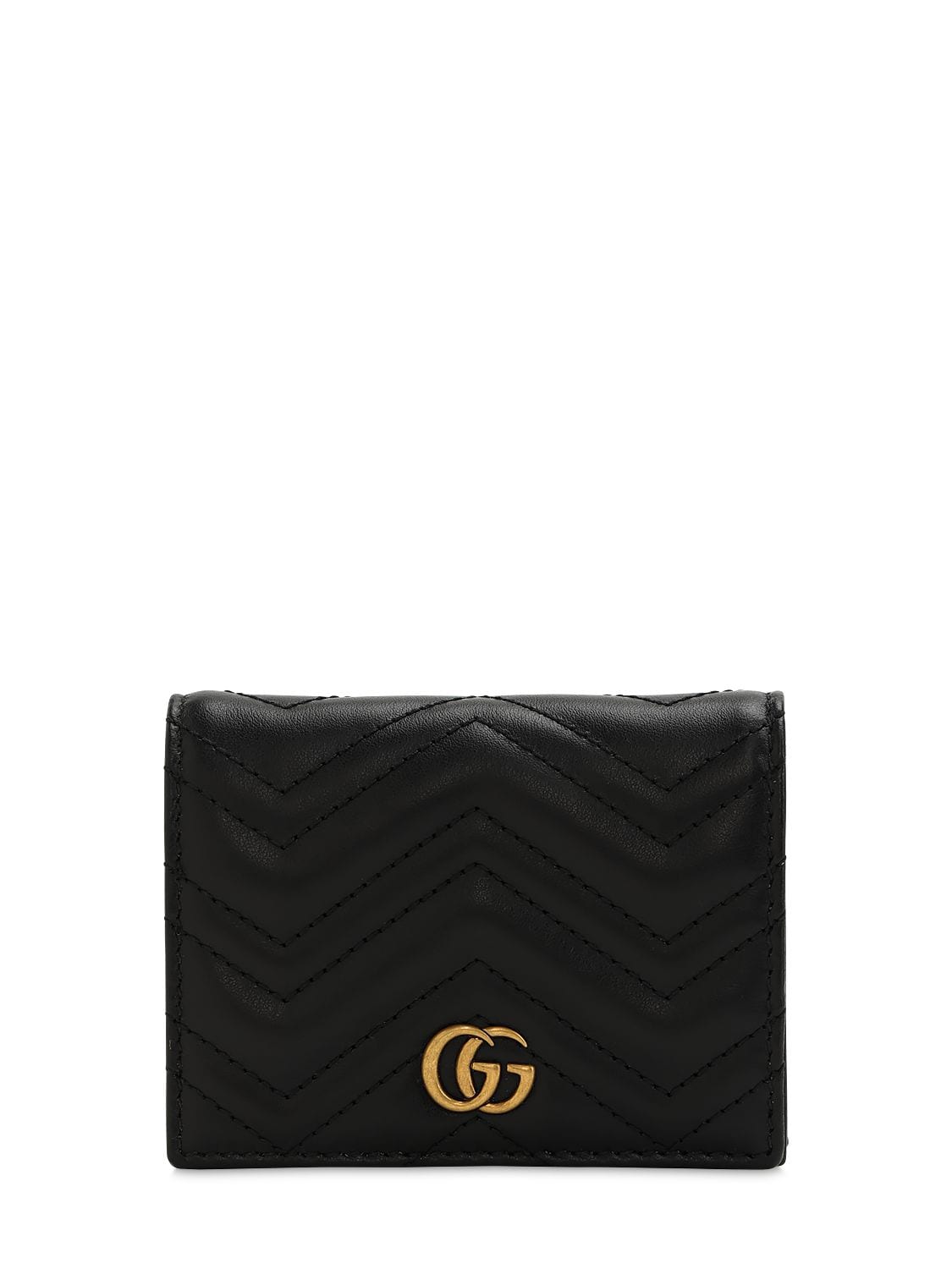 Gg Marmont 2.0 Leather Wallet Luisaviaroma Women Accessories Bags Wallets 
