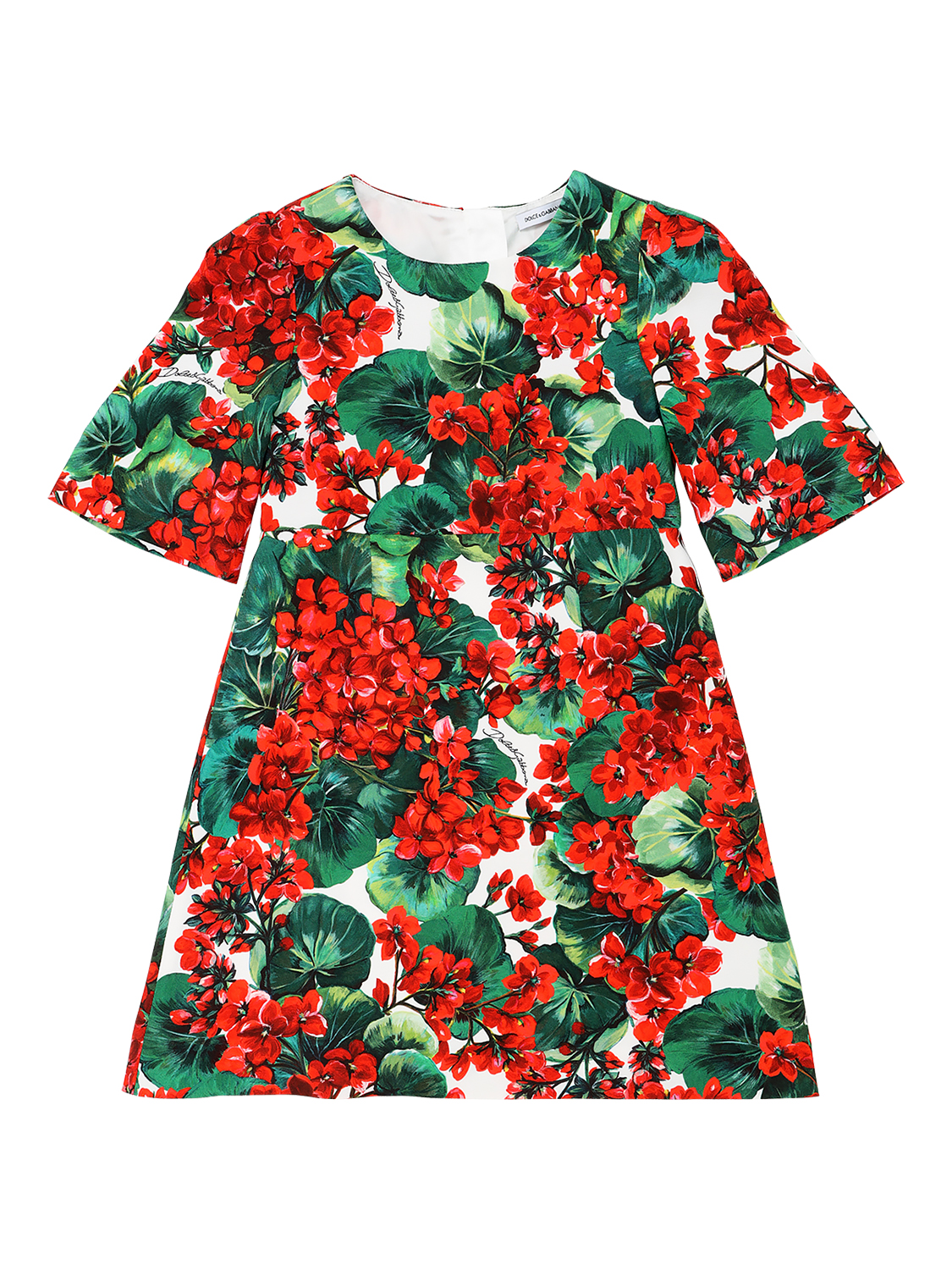 Kleid Aus Stretch-viskosecady Mit Blumendruck
