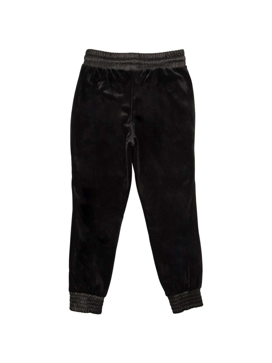 Shop Dkny Velvet Pants W/ Nylon Detail In Black