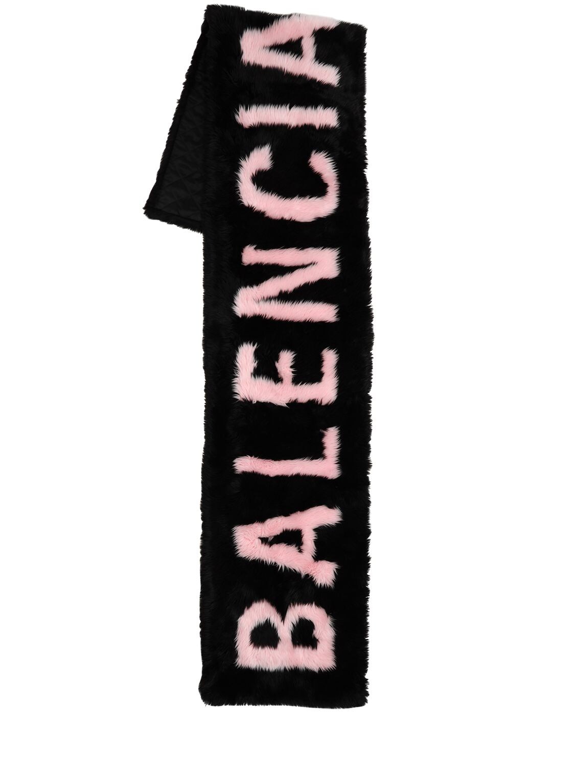 balenciaga faux fur scarf